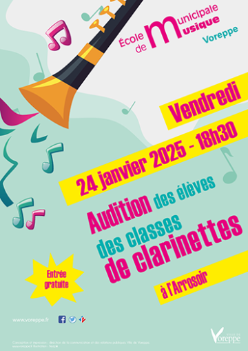 affiche audition clarinette